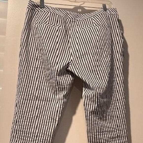 TRINA TURK wide leg striped pants - size 10 - Picture 2 of 6